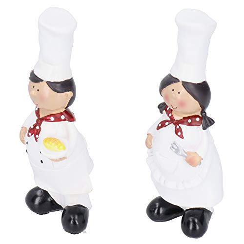 Figurines de chefs italianos de resina para decoración de cocina miniatura 7