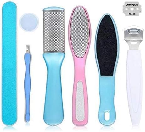 Werkzeuge für Füße – Pediküre-Set, Fußschrubber für abgestorbene Haut, Hornhautentferner, Fußschaber, Fußfeile, Heugabel, Feile für Nagelreparaturwerkzeug
