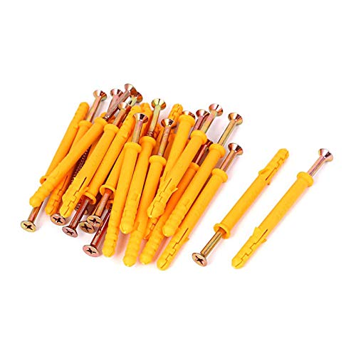Vis et chevilles M5 x 80 pour cloison sèche béton et brique creuse galvanisée 20 pcs