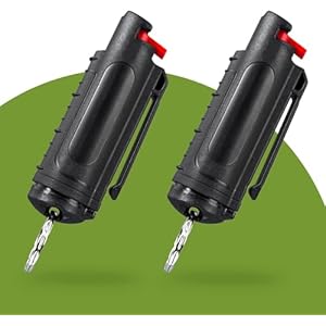 Pepper Spray Keyring, 20 ml Keyring, Self-Defence Keyring for Women, Men, Children, Self-Defense, Belt Clip Holder