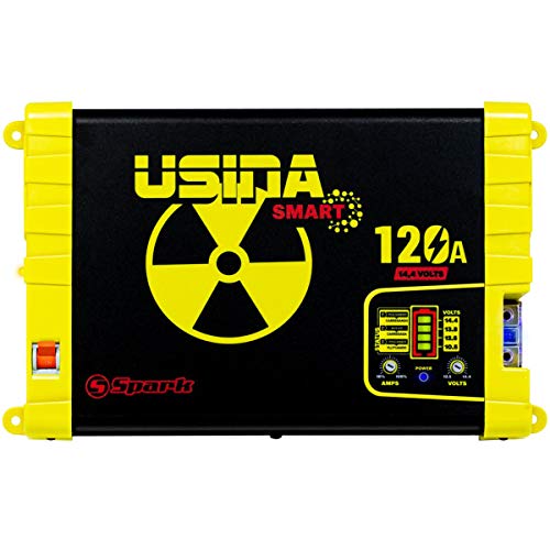 Fonte e Carregador Usina 120A Smart 12 Volts Battery Meter Bivolt