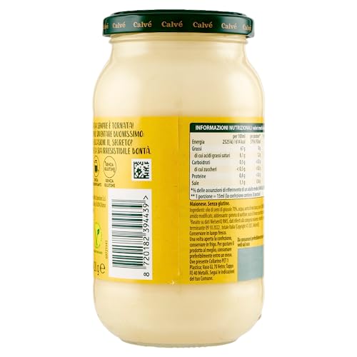 3x Calvé Classic Mayonnaise, Format 450 ml, mit Sonnenblumenöl, ideal für Sandwiches und Häppchen, ohne Konservierungsstoffe und ohne Zucker, glutenfrei, vegetarisch + Italian Gourmet polpa 400g