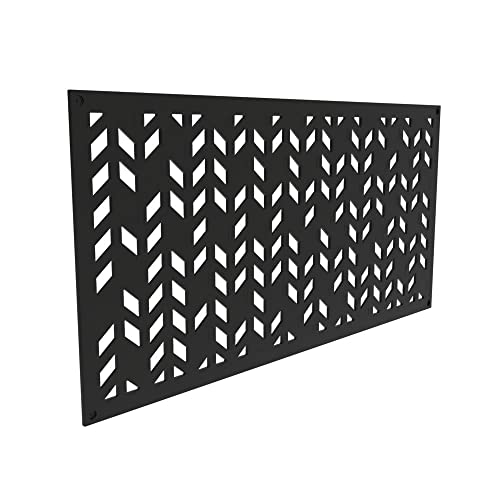 Barrette Outdoor Living 73055263 2 X 4 Ft. Aztek Black Decorative Screen Panel #TOP1