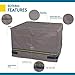 Duck Covers Soteria Water-Resistant 40 Inch Square Fire Pit Cover, Outdoor Firepit Cover