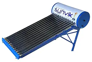 Avigna Energy Systems Sunvik Sapphire + Crystal Blueline Heavy Duty Water Heater 125LPD/ 12 Tubes