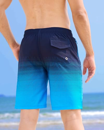 APTRO Men's Swim Trunks 9 inch Bathing Suit Board Shorts with Zipper Pockets Swimming Swimsuit Beach Shorts Big and Tall3