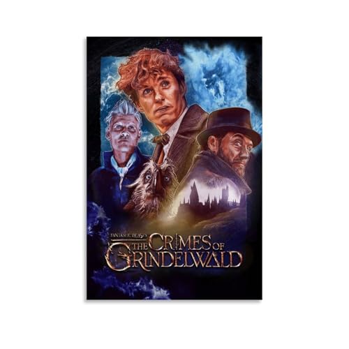 MADOMMED Fantastic Beasts Movie Fan Art, poster decorativo da parete, per soggiorno, camera da letto, decorazione moderna per camera da letto, 20 x 30 cm