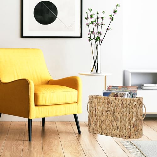 Ordelite TPB Toilet Paper Storage, Water Hyacinth Bathroom Toilet Paper Basket For Storage, Toilet Paper Holder Wicker Basket thumb #2