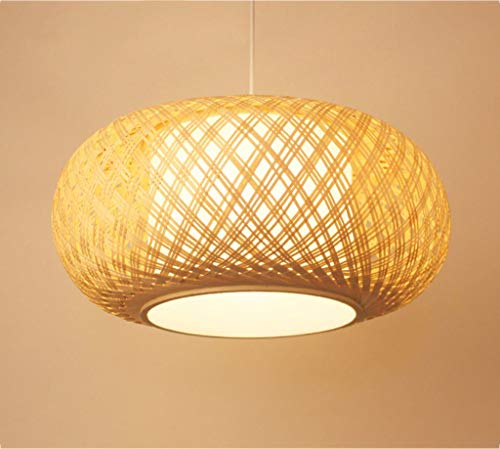 Lustre de décoration en bambou GZ, luminaire suspendu pour réchauffer l'ambiance d'un bar