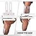 12 Pcs Precut Kinesiology Tape for Knees，Knee Tape for Knee Pain Relief Pre Cut，Waterproof, Breathable, Hypoallergenic Athletic Tape for Support and Protection (Rice-White)