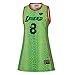 24 Womens Legend Basketball Shirt,Miss You Snakeskin Hip Hop Sport Sleeveless Dress Green Size L