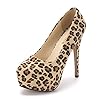 Ochenta Stiletto met ronde neus, hoge hak, platform, slip-on pumps