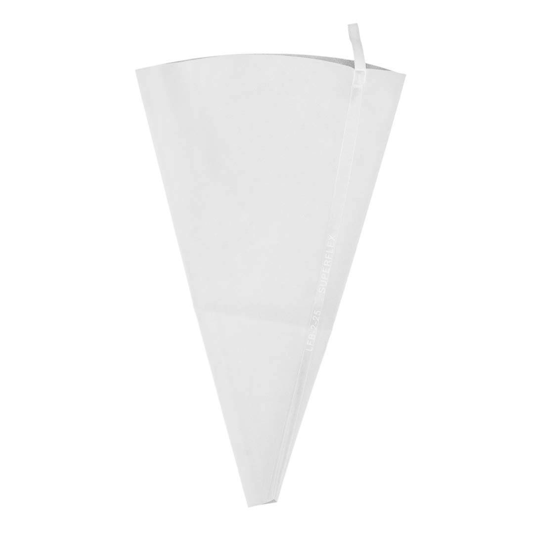 Restaurantware Pastry Tek - Bolsas pasteleras reutilizables de silicona de color blanco para repostería de 10.2 x 6.3 pulgadas, 2 bolsas de glaseado reutilizables, antiestallidos, para decorar