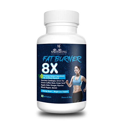 Naturstrong 100% Natural Fat Burner 8X Supplements Garcinia Combogia, Green...