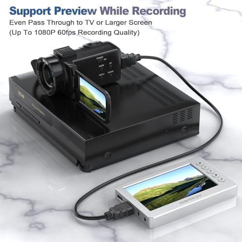 DigitPro VHS to Digital Converter, Video to Digital Converter,1080P Video Converter Machine, Analog to Digital Converter, Video Audio Recording from VCR, VHS, DVD, Mini DV, Tapes, Hi8, Camcorders
