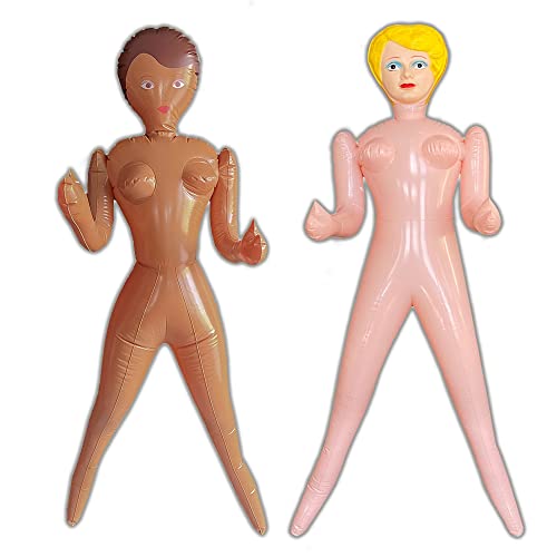 Merrimix Inflatable Doll Duo Ginger And Destiny Female For Parties, Pranks, Halloween, Birthdays, Gag Gifts, Holidays, Decoration, Bachelors, Bachelorettes #TOP1