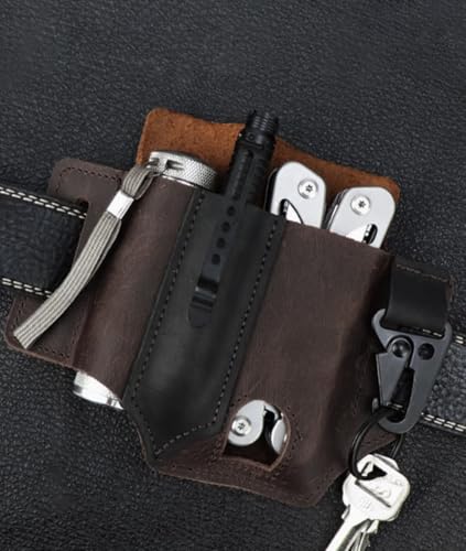 Multitool Belt Organizer for Men, Belt Holder, Flashlight Holder, Keychain Clip