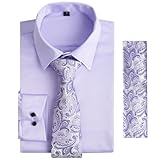 Design : la chemise de couleur unie offre une simplicité polyvalente, tandis que la cravate à motifs ajoute une touche tendance, créant un look sophistiqué sans effort. Le matériau infroissable vous assure un look toujours poli et assemblé