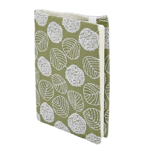 Housse de protection pour livres A5 coton lavable olive