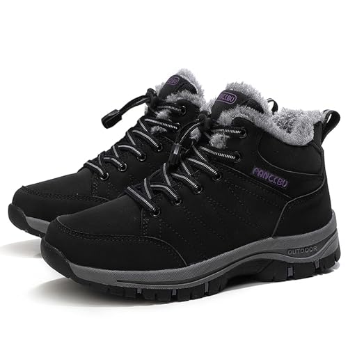 Women's Snow Boots Fur Lined Warm Ankle Boot Waterproof Anti-Slip Winter Outdoor Sports Shoes2