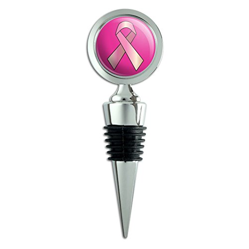 Breast Cancer Awareness Ribbon Wine Bottle Stopper