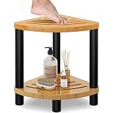 VOTZAAQ Corner Shower Stool for Shaving Legs, Shower Benches for Inside Shower, Bathroom Seat and Fo