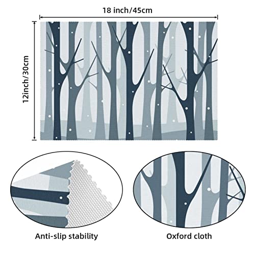 Set de table flocon de neige pour protéger les tables des plats chauds et rayures - 5