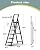COROCO 6 Step Ladder for 12 Feet High Ceiling, Folding Step Stool with Handgrip and Anti-Slip Wide Pedal, Portable Lightweight Aluminum Stepladder for Kitchen, Home (330 lbs Capacity) - Black