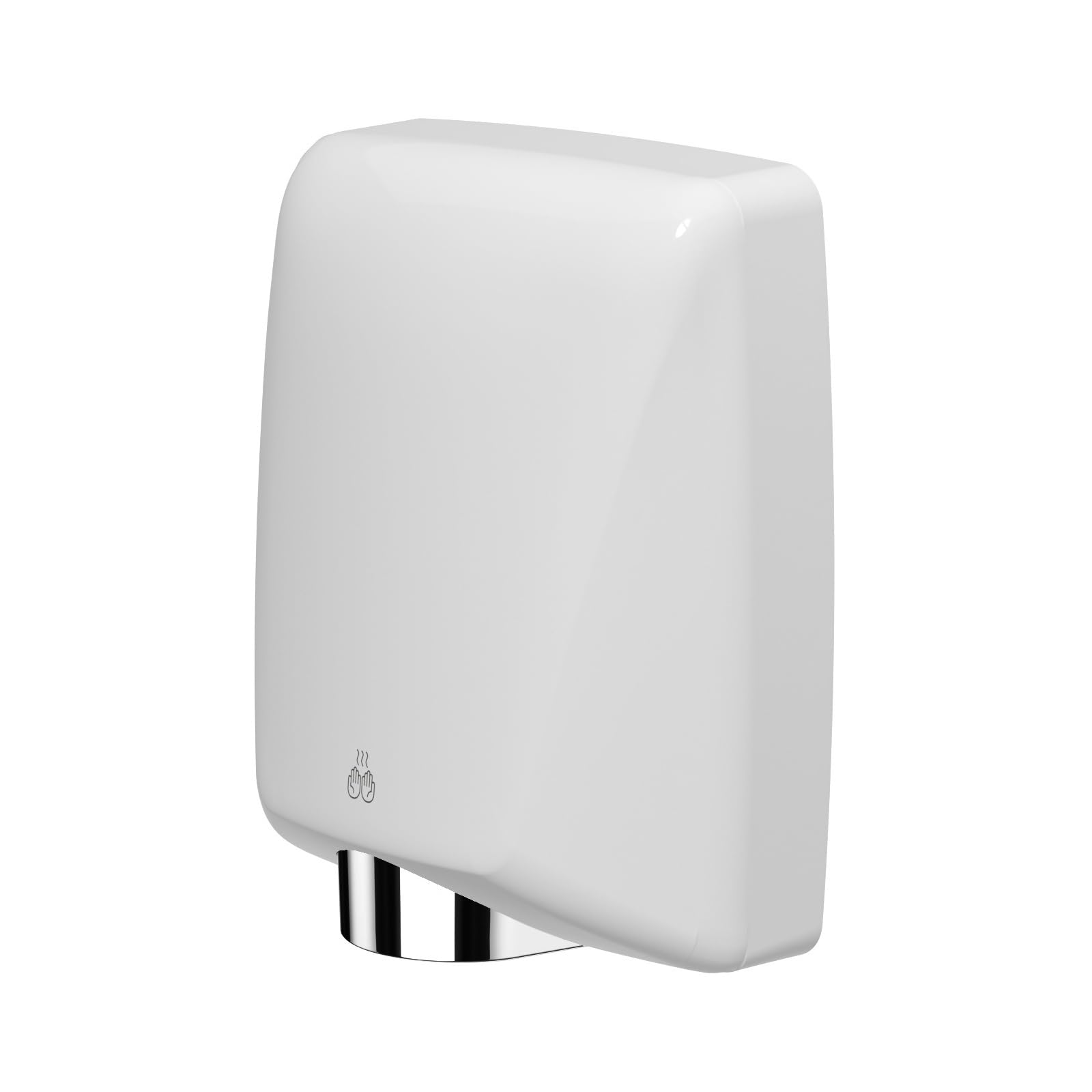 Elektryczna suszarka do rąk Suszarka do rąk z czujnikiem wysokiej prędkości ABS o mocy 1600 W, montowana na ścianie, elektryczna suszarka strumieniowa