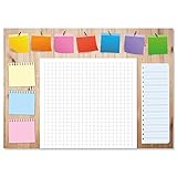 edelkern Schreibtischunterlage aus Papier für Kinder & Erwachsene | Ideal als Notizblock, Organizer, Wochenplaner & Tagesplaner | Perfekt für Deine tägliche To Do Liste | DIN A3 Schreibunterlage