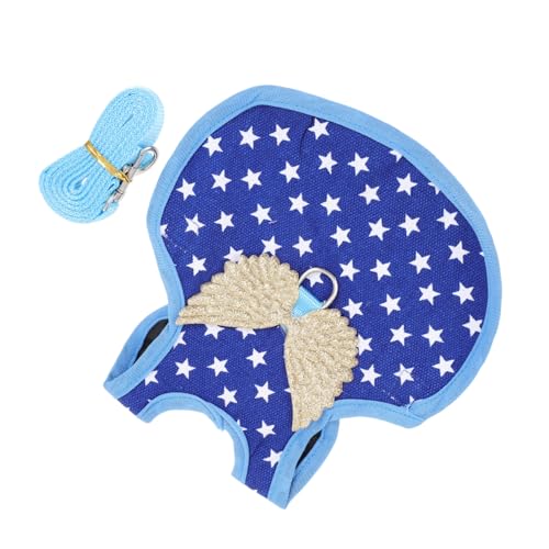 Yardwe Adjustable Chicken Harness with Leash Duck Harness for Outdoor Activities Comfortable Hen Vest for Walking and Training Strong Polyester Rooster Costume