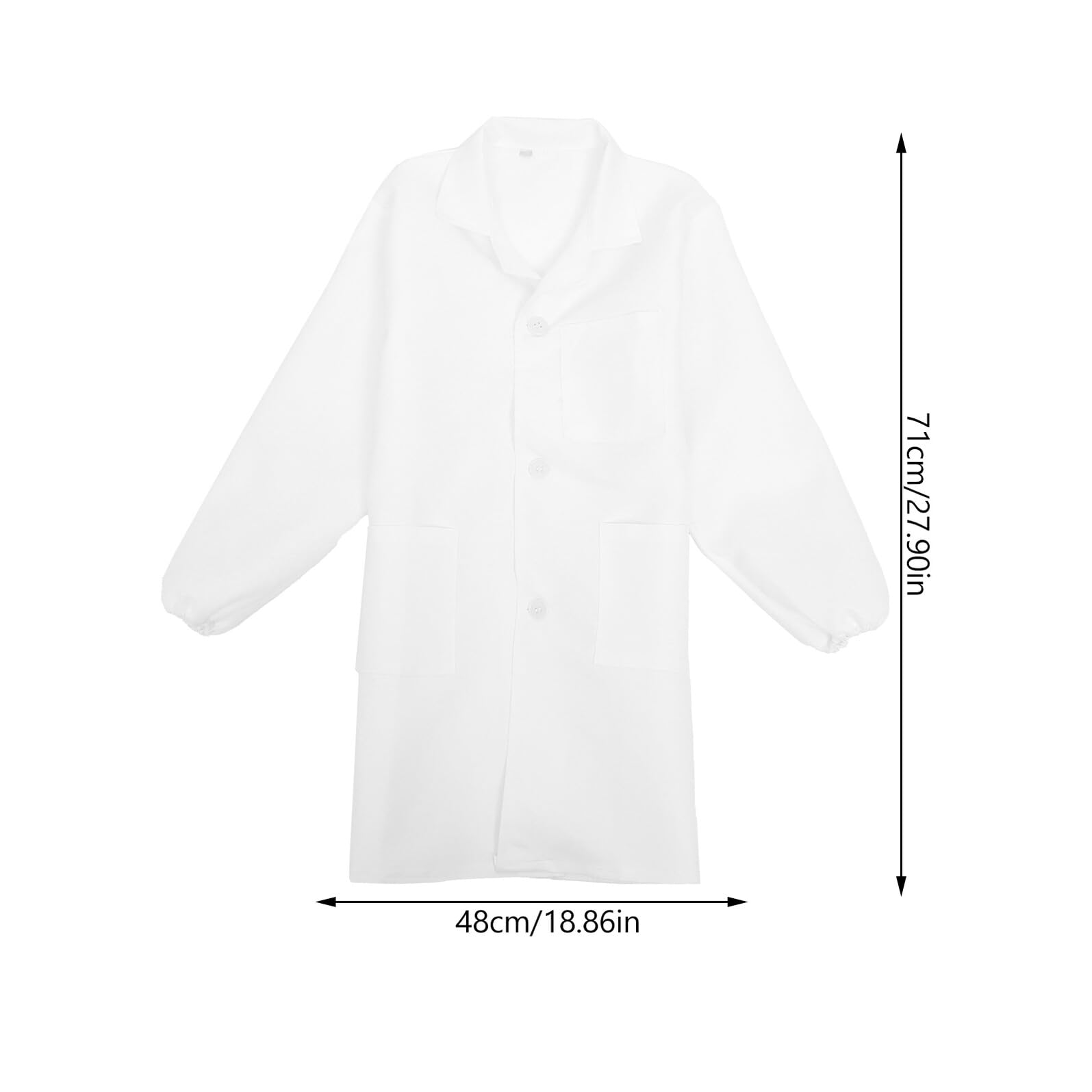 BESTonZON Déguisement Blouse Laboratoire Garçon Fille Blanc Manches Longues Costume Scientifique Cosplay Garçon Fille pour Fêtes Jeux Rôle École