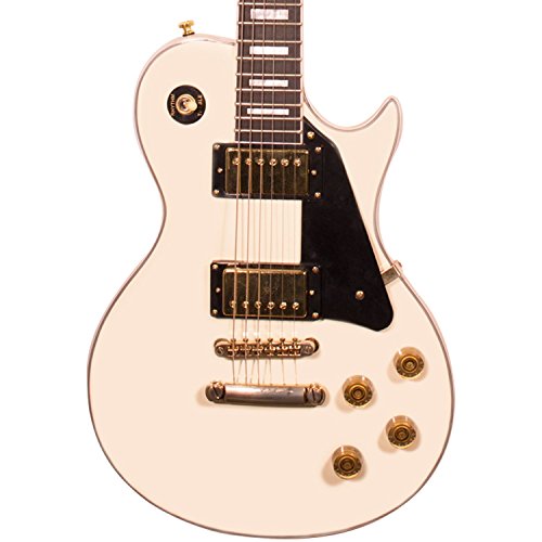 Sawtooth Heritage Series Maple Top Electric Guitar, Antique White