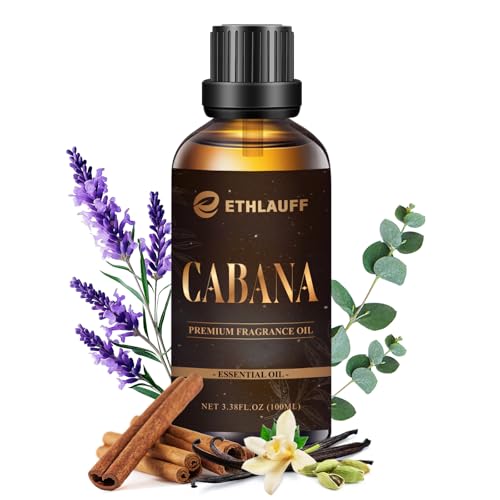 Cabana Hotel Diffuser Oil | Aromatherapy Fragrances Inspired by 5-Star Hotels | Luxurious Scents Premium Fragrance Oil Blend for Waterless Diffusers and Crafting - 100ml 3.38 fl oz