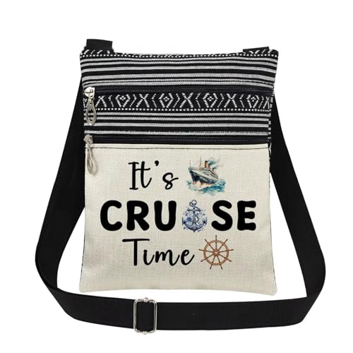 XiaoGalaee Cruise Themed Crossbody Bag with Adjustable Strap for Adults