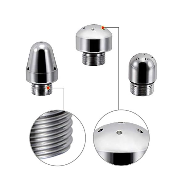 Aluminium Dusche Set, mit 3 Köpfe für Cleansing Colonic Douche System, Dusche Mit 59 Zoll Duschschlauch und Samttasche… – Bild 7