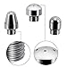 Nozzle Shower 3 Heads Aluminum Cleaner Cleansing Colonic Douche System Cleaner(Silver)