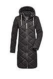 G.I.G.A. DX Damen Windig WMN Quilted CT A Casual Windblocker Mantel In Daunenoptik Mit Kapuze, schwarz, 48
