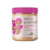 Nutty Gourmet Organic Walnut Butter - Raw Nut Butter - No Added Sugar - Unsalted - All Natural - Peanut Free - Vegan - California Grown Walnuts - Keto Snack - Gluten Free (10oz, 2 Pack)
