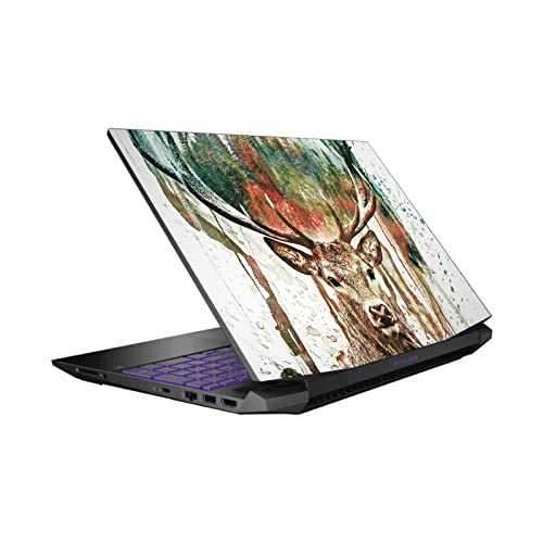 Skin vinyle HP Pavilion 15.6 par Riza Peker : protection cerf autocollante élégante pour PC portable