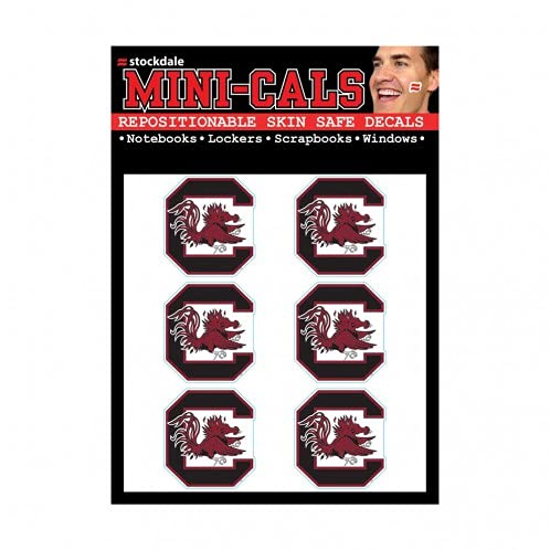 NCAA South Carolina Fighting Gamecocks Face Tattoos, Team Colors, One Size