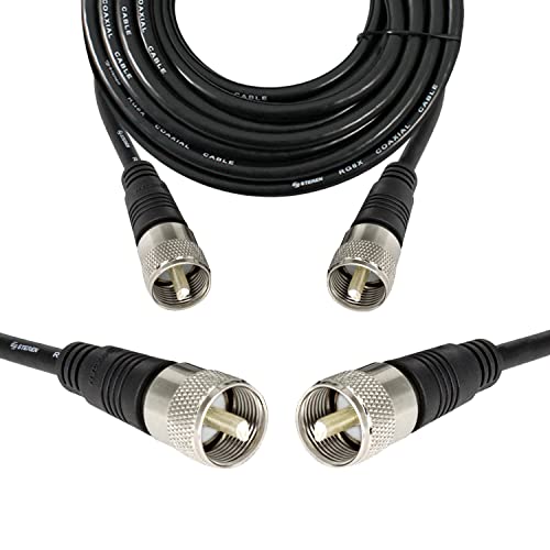 Coax Cable - Coaxial Cable Connector - 6Ft Antenna Cable - Coax Connector - Coax Cable Connector - Rg8X Coaxial Cable - Uhf Antenna Cable - Male To Male Cable - Rg8X Coax - 1.8 Meters - Steren 205-706 #TOP3