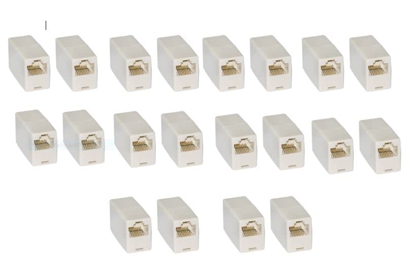 RJ45 Female to Female Network Cable Couplers (Pack of 20) -1