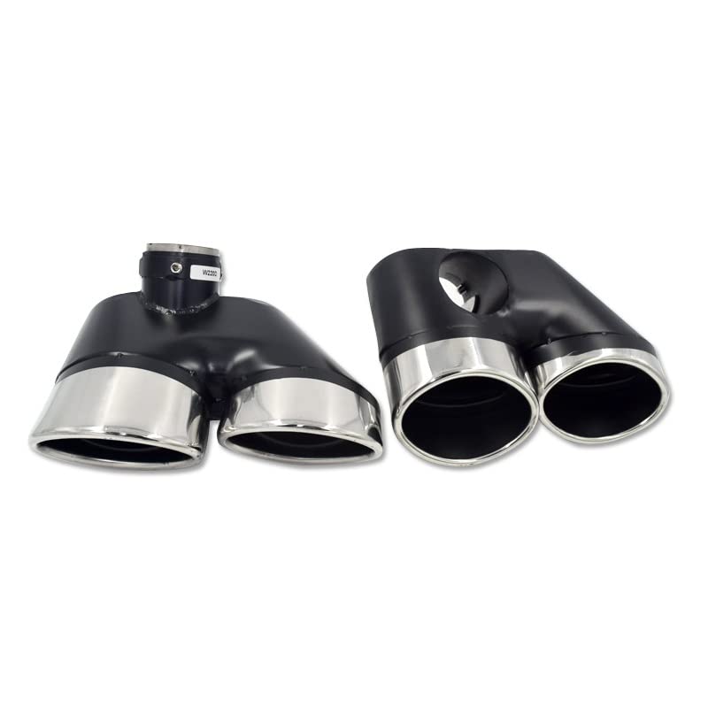 Puntas de escape para Mercedes Benz W220 S350 S320 S500 en acero inoxidable, un par de silenciadores