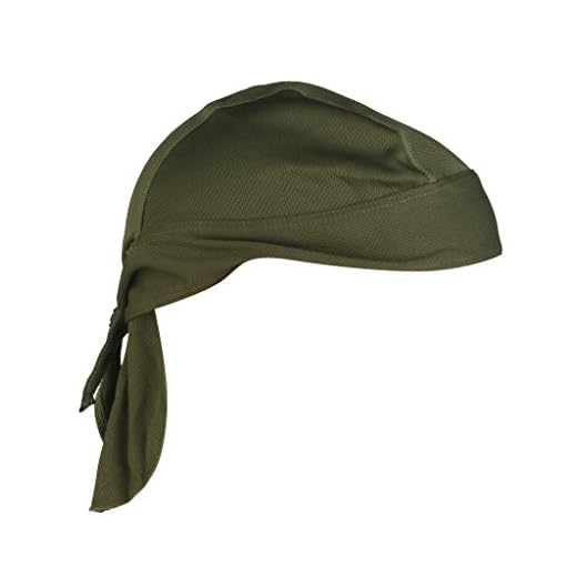 Pañuelo Cabeza Bufanda Sombrero Pirata Anti-ultravioleta Del Cierre De Lazo Ciclista Ciclismo (verde del ejército)
