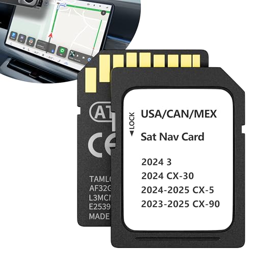 2026 Navigation SD Card for Mazda CX-5 - KMV666EZ1C, Compatible with Mazda 2024-2025 CX-5, 2024 CX-30/3, 2023-2025 CX-90, Latest Navigation SD Card for USA/Canada/Mexico GPS Map Update