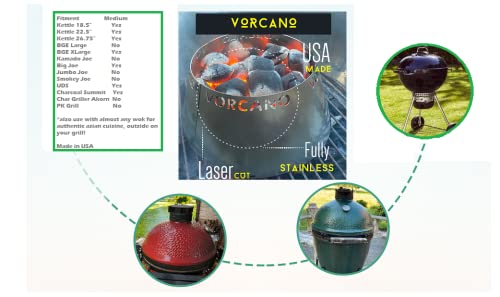 Accesorio Vorcano BBQ de acero inoxidable para parrillas miniatura 5