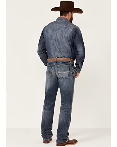Cinch Men's White Label Medium Stonewash Performance Stretch Relaxed Straight - Mb928340453