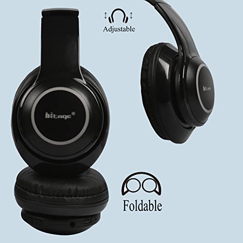 Image of Hitage BTH-386 Premium Headphone Clear Bass & Sound Colorful Gleming Light 12 Hours Playtime Bluetooth Headset