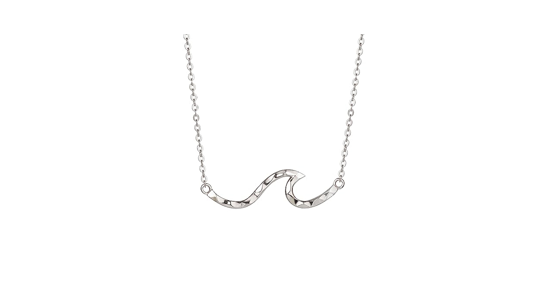 ネックレス・ペンダント QUARQOR 7512 silver925 NECKLACE Amazon.com: 925 Sterling Silver Single Ocean Wave Necklace